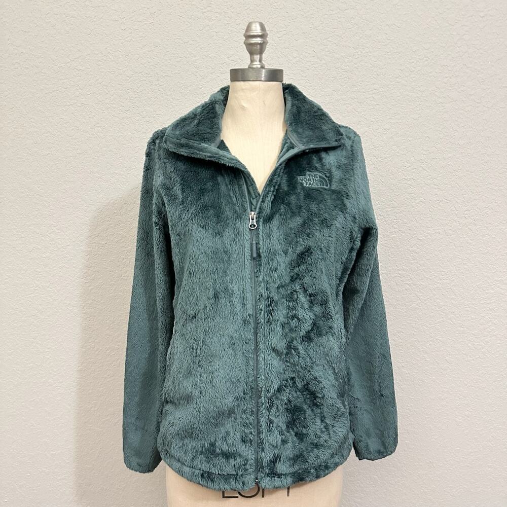 THE NORTH FACE Osito Jacket Slate Moss Green Fleece Full Zip Hiking